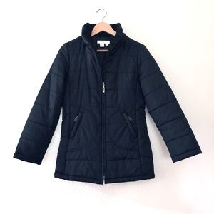 ZARA TRF Coat Size M Hooded Puffer Quilted Warm Outdoor Wind Rain